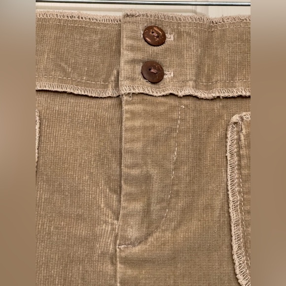 Lucy Love Lrg Vintage 2000s y2k thin corduroy stretch skirt surf patch pockets - Picture 3 of 9